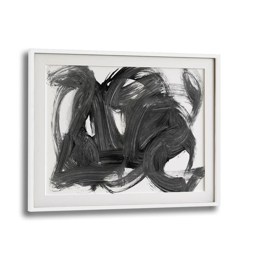 brush by dan hobday abstract art abstract paintings in White Frame With Mount