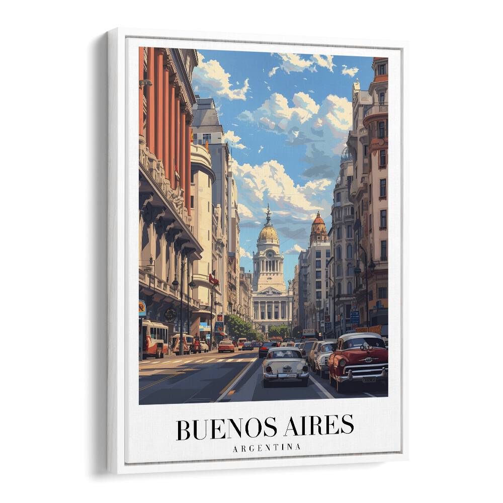 buenos aires-argentina II travel posters in White Floater Frame