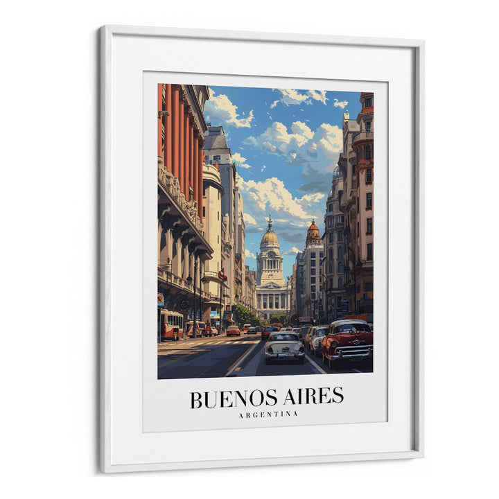 buenos aires-argentina II travel posters in White Frame With Mount