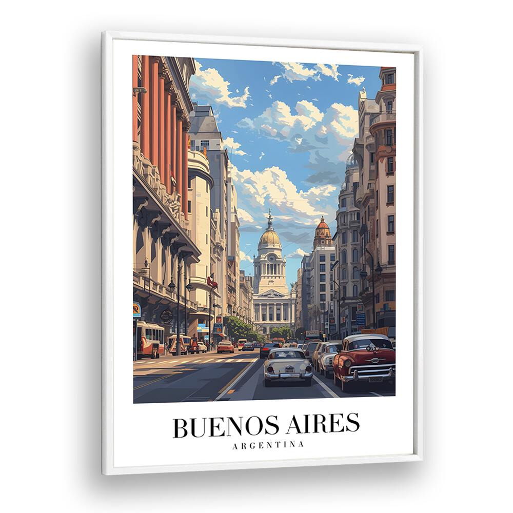 buenos aires-argentina II travel posters in White Plain Frame