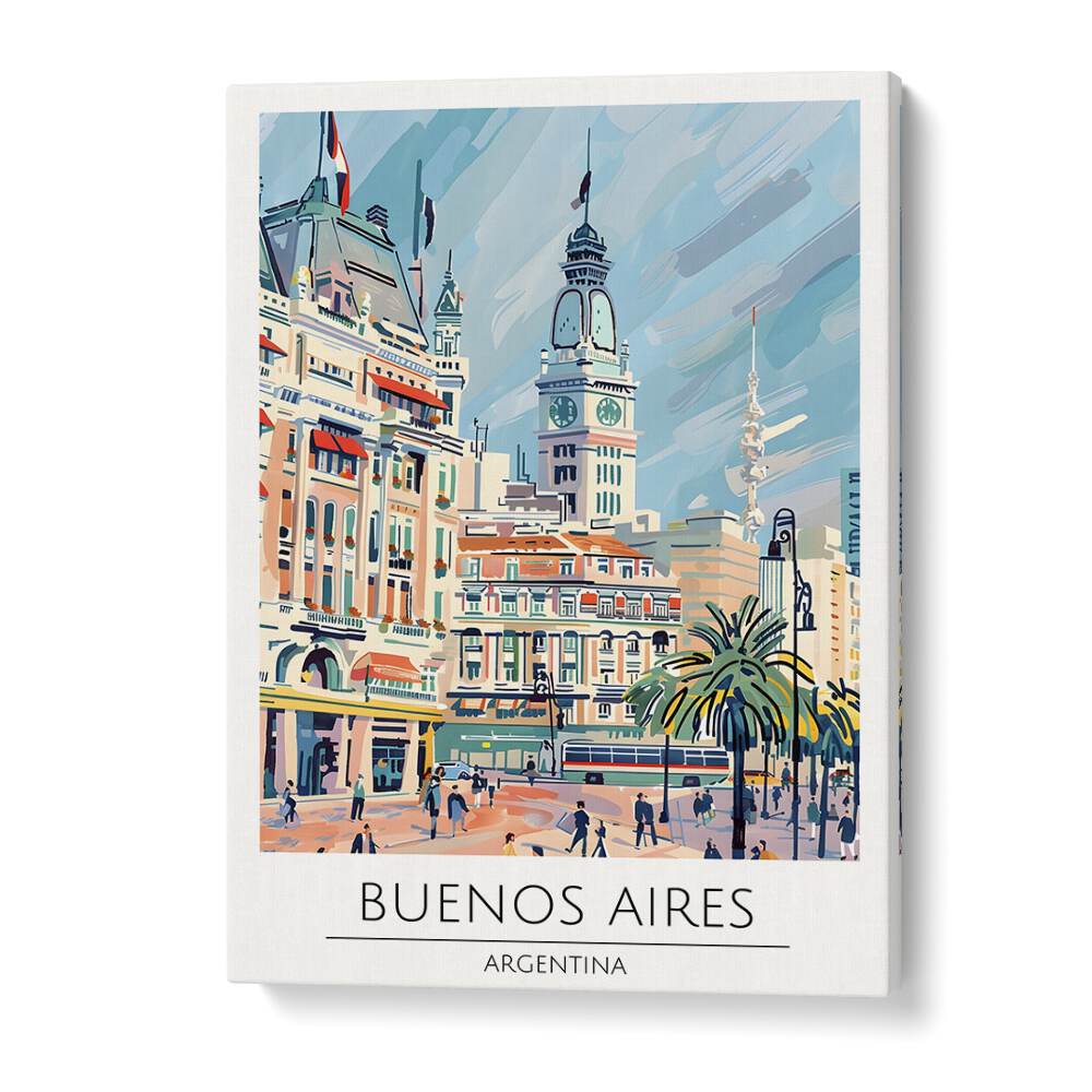 buenos aires-argentina travel posters in Gallery Wrap