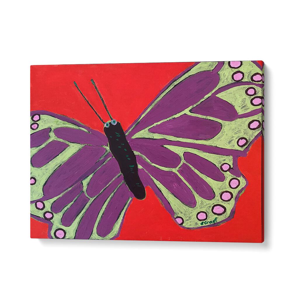 butterfly iii wildlife paintings in Gallery Wrap