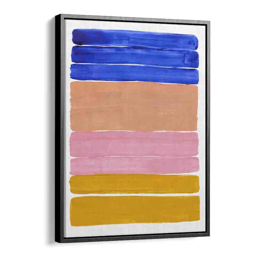 candy bars by ejaaz haniff abstract art prints in Black Floater Frame