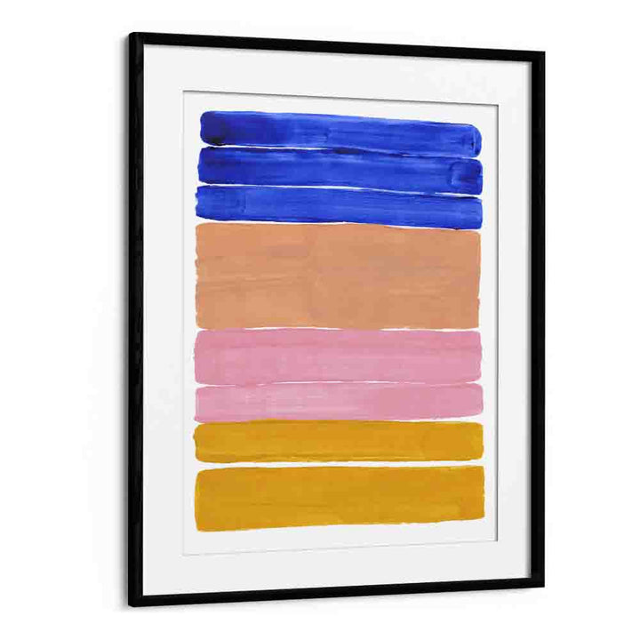 candy bars by ejaaz haniff abstract art prints in Black Frame With Mount