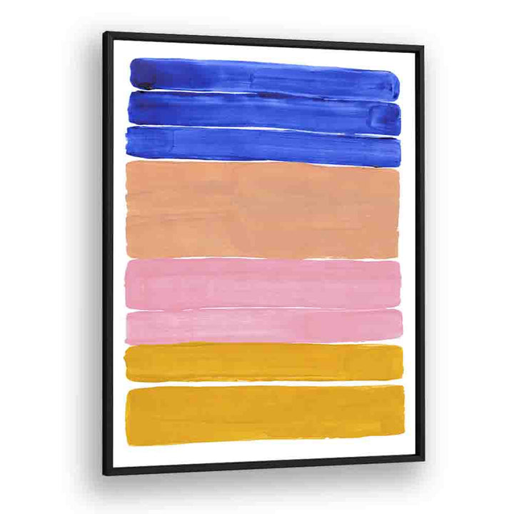 candy bars by ejaaz haniff abstract art prints in Black Plain Frame