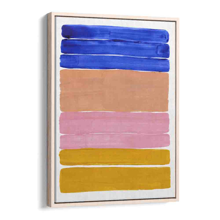 candy bars by ejaaz haniff abstract art prints in Oak Wood Floater Frame