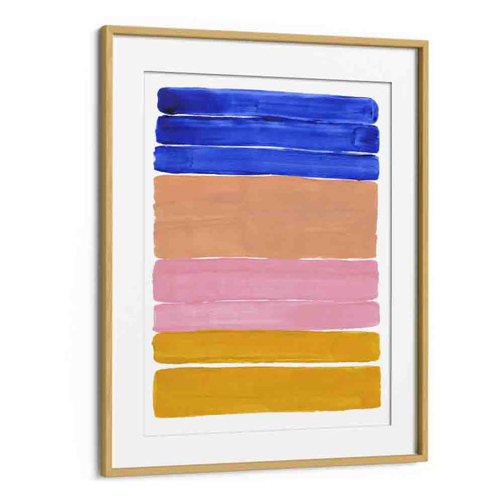 candy bars by ejaaz haniff abstract art prints in Oak Wood Frame With Mount