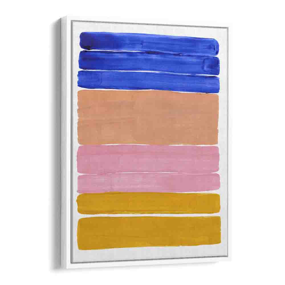 candy bars by ejaaz haniff abstract art prints in White Floater Frame