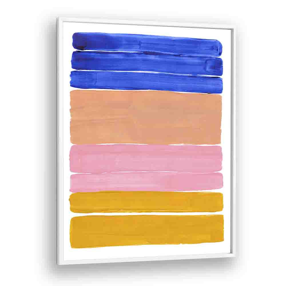 candy bars by ejaaz haniff abstract art prints in White Plain Frame