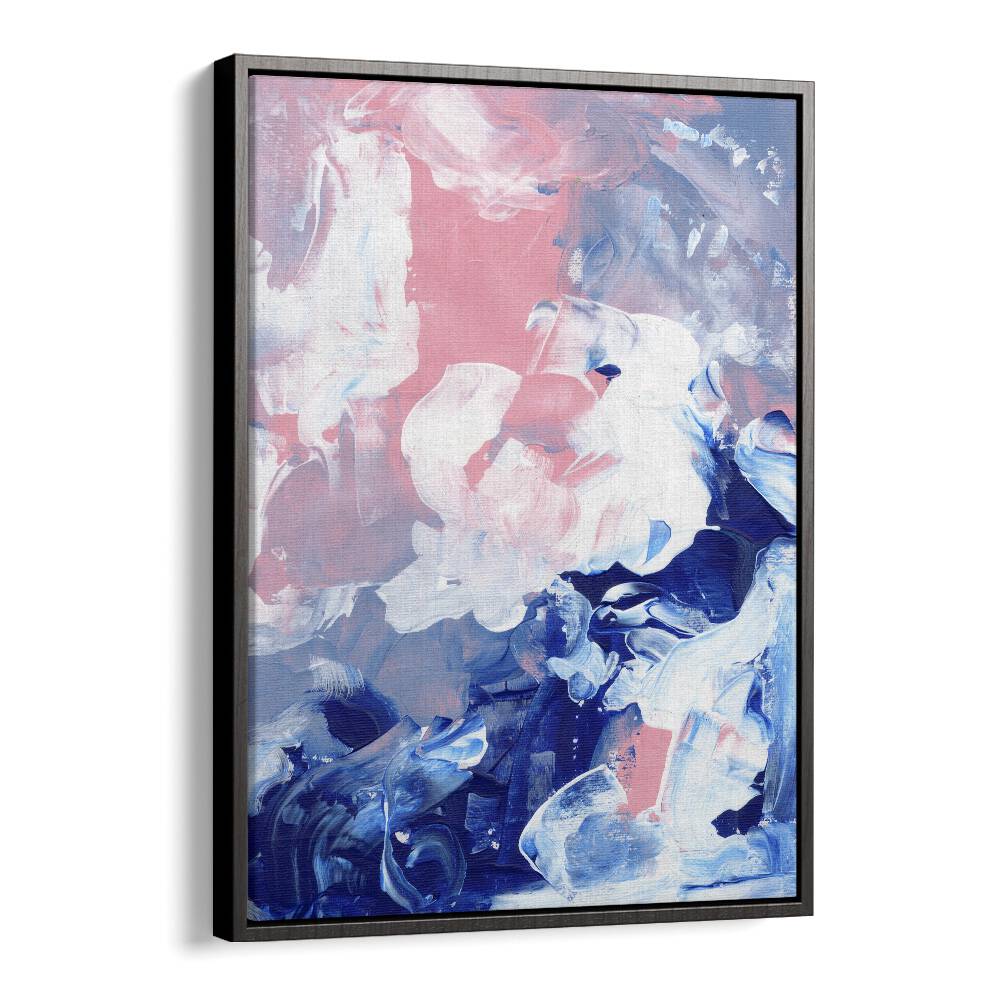 candy clouds by ejaaz haniff abstract art prints in Black Floater Frame