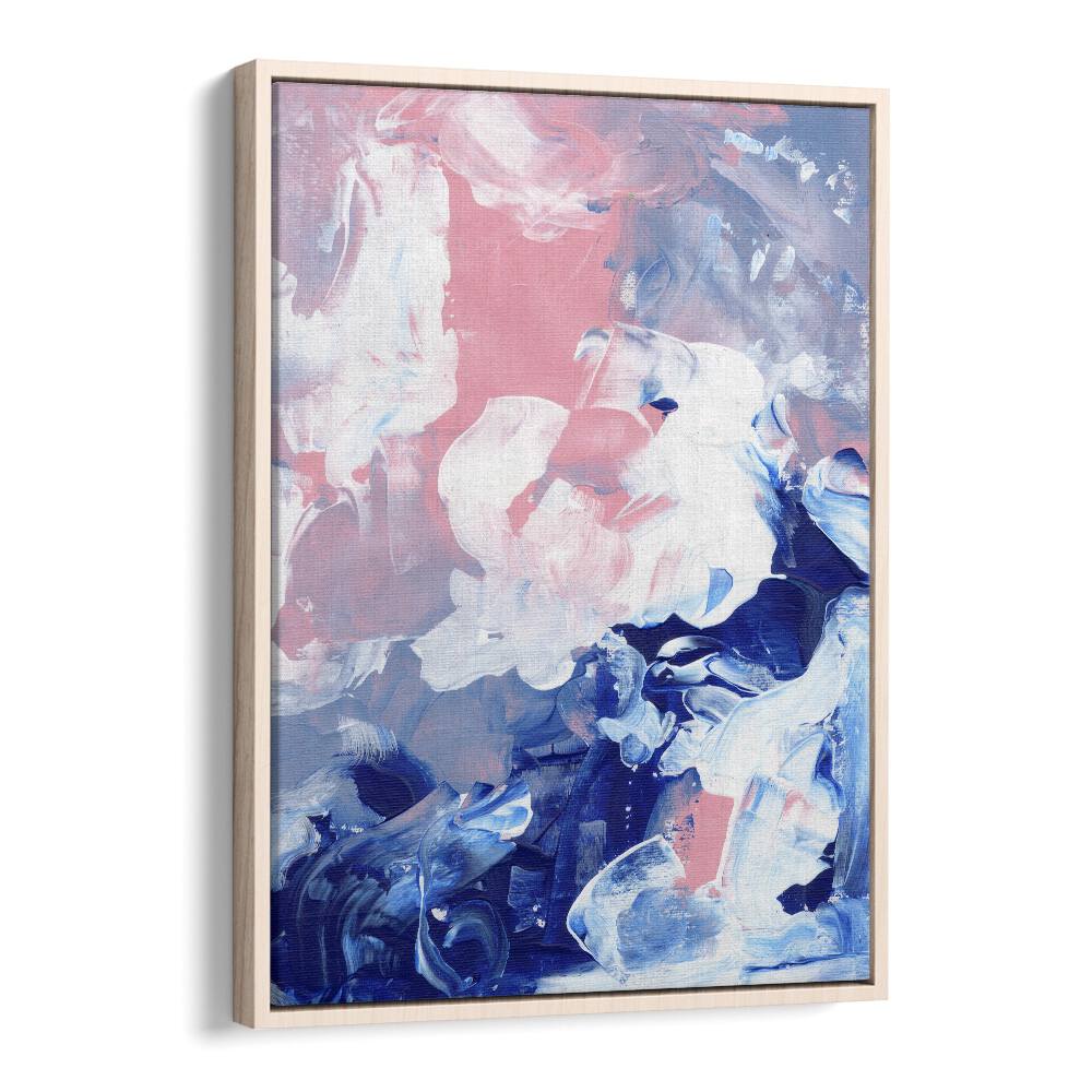 candy clouds by ejaaz haniff abstract art prints in Oak Wood Floater Frame