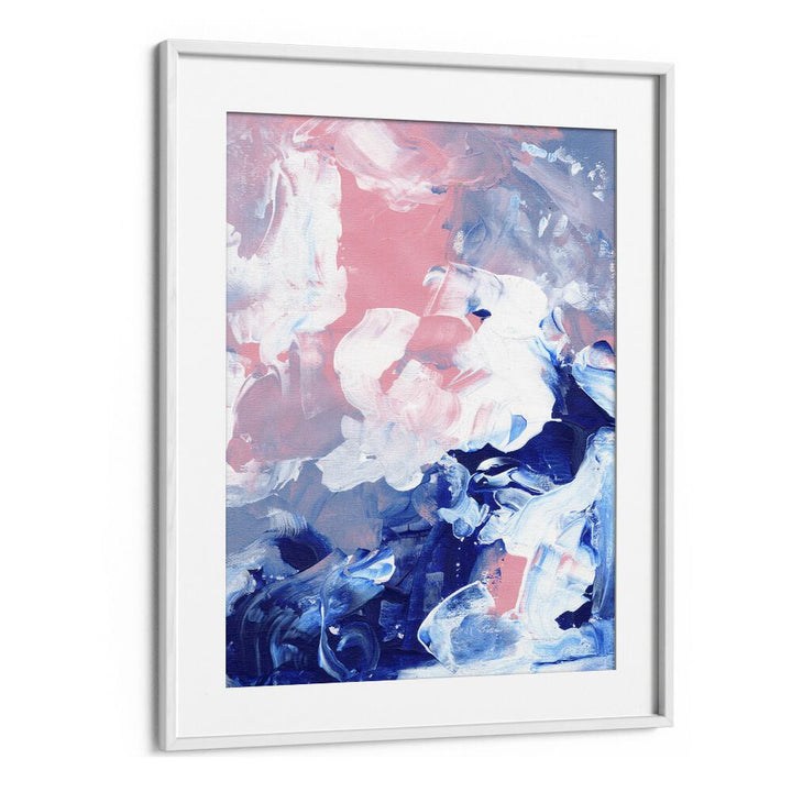 candy clouds by ejaaz haniff abstract art prints in White Frame With Mount