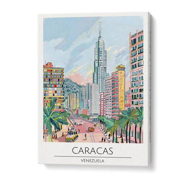 caracas-venezuela travel posters in Gallery Wrap