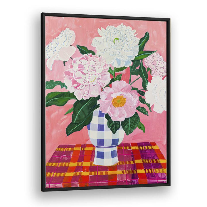 carnation electric wall art prints in Black Plain Frame