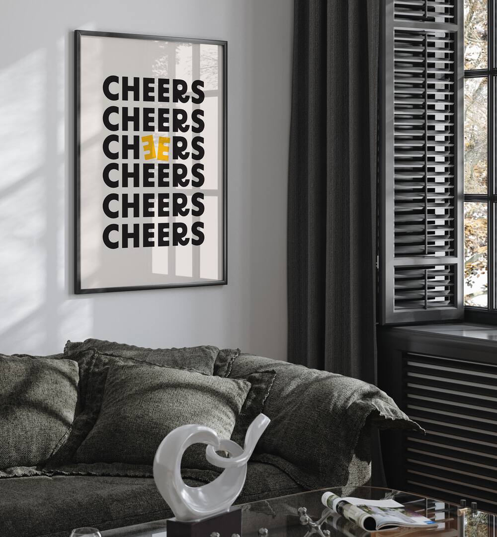 cheers by frankie kerr-dineen geometric paintings Artwork I placed on a wall