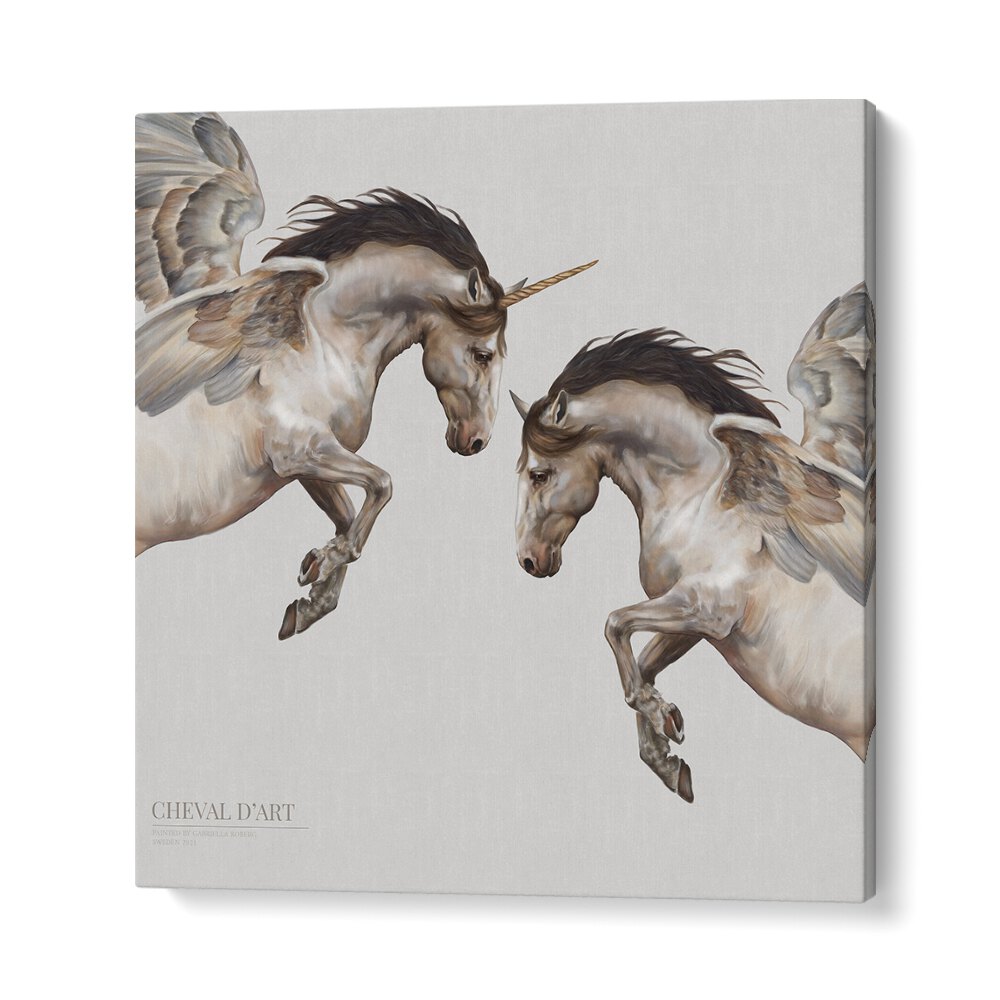 cheval d'art by gabriella roberg wall art prints in Gallery Wrap