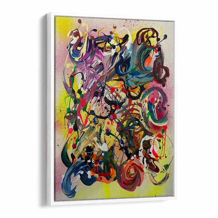 chugi abstract paintings in White Floater Frame