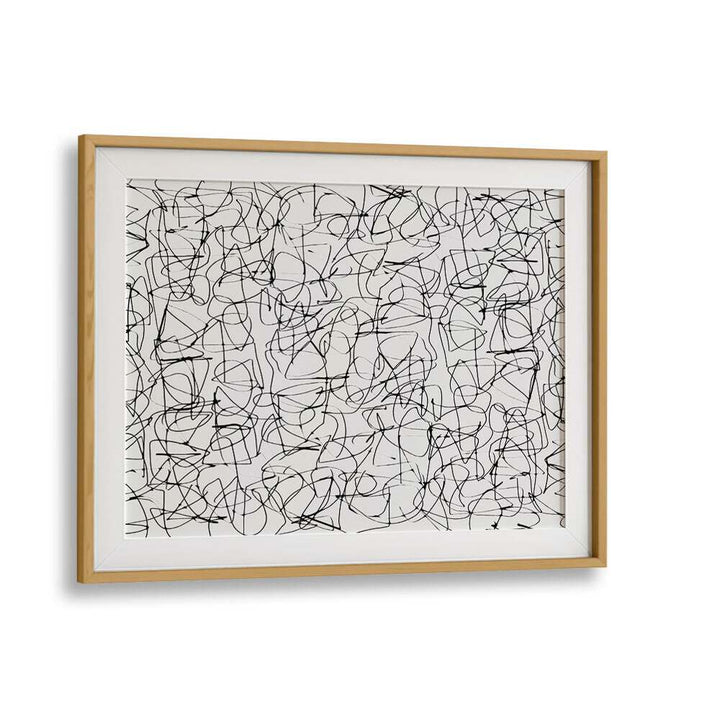 circuitry ii by dan hobday abstract art abstract paintings in Oak Wood Frame With Mount