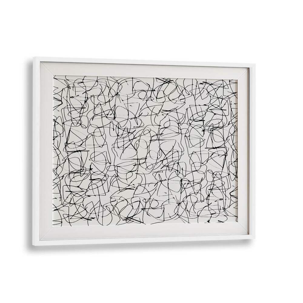 circuitry ii by dan hobday abstract art abstract paintings in White Frame With Mount