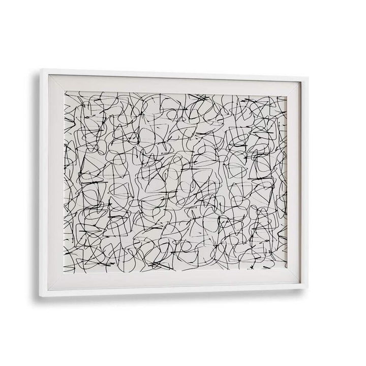 circuitry ii by dan hobday abstract art abstract paintings in White Frame With Mount