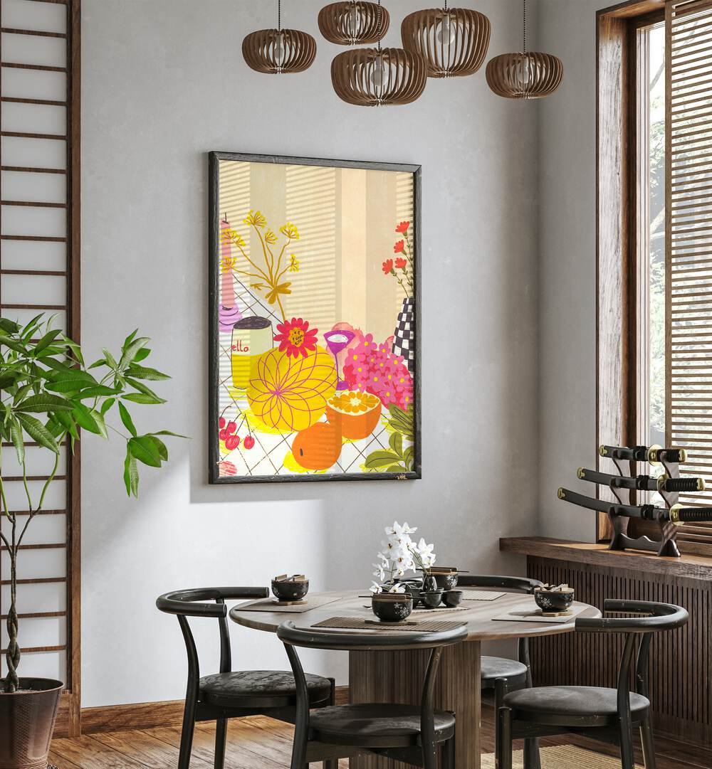 citrus and flowers by gigi rosado kitchen posters kitchen art prints Artwork I placed on a wall