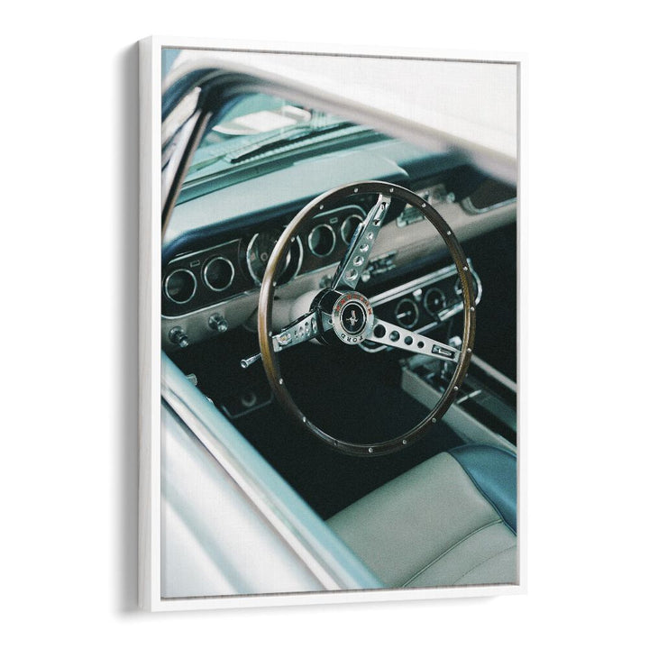 classic car VII car poster in White Floater Frame