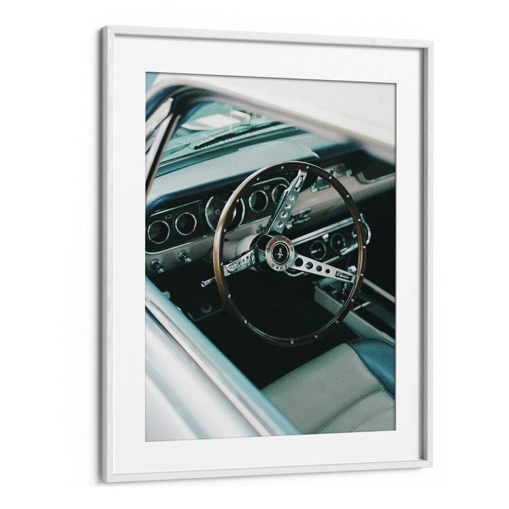 classic car VII car poster in White Frame With Mount