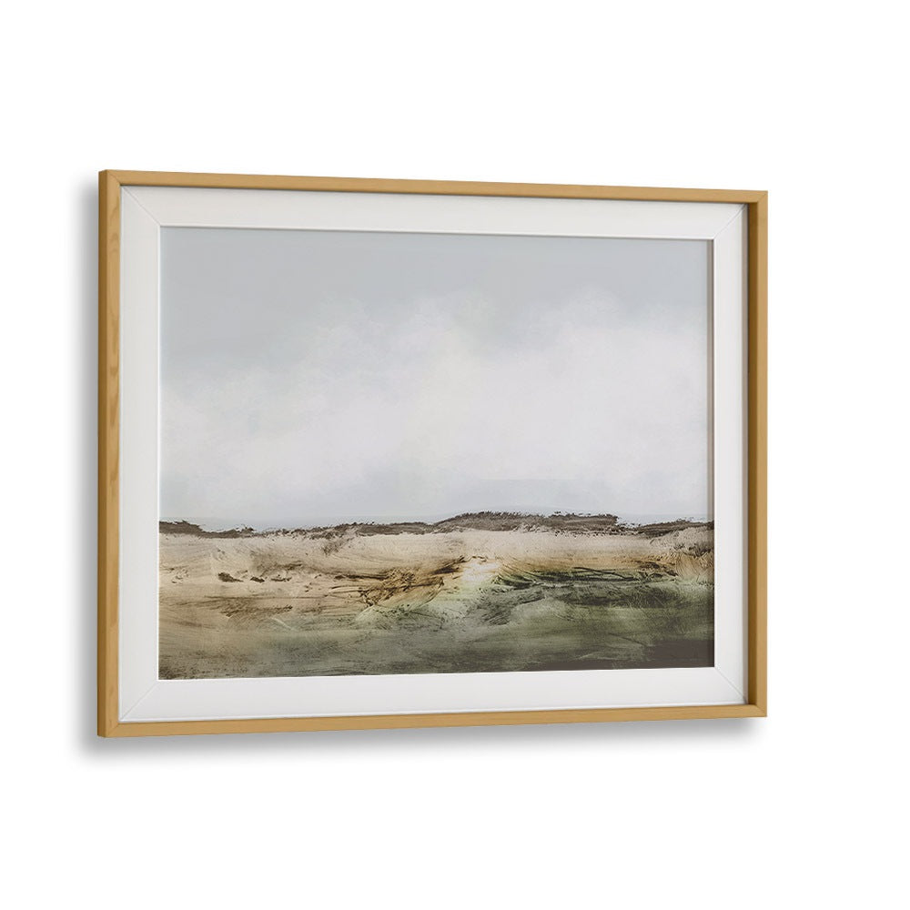 cliffs by dan hobday abstract art abstract paintings in Oak Wood Frame With Mount