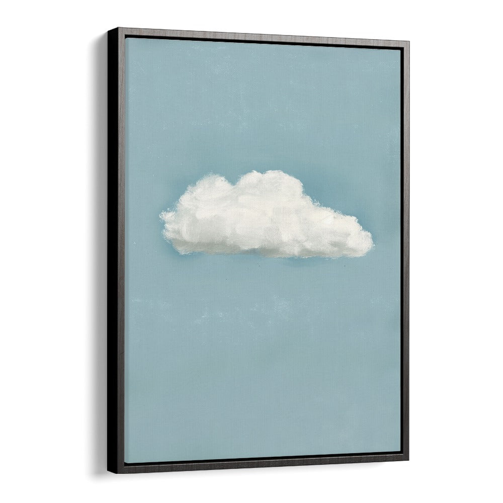 cloud electric wall art prints in Black Floater Frame