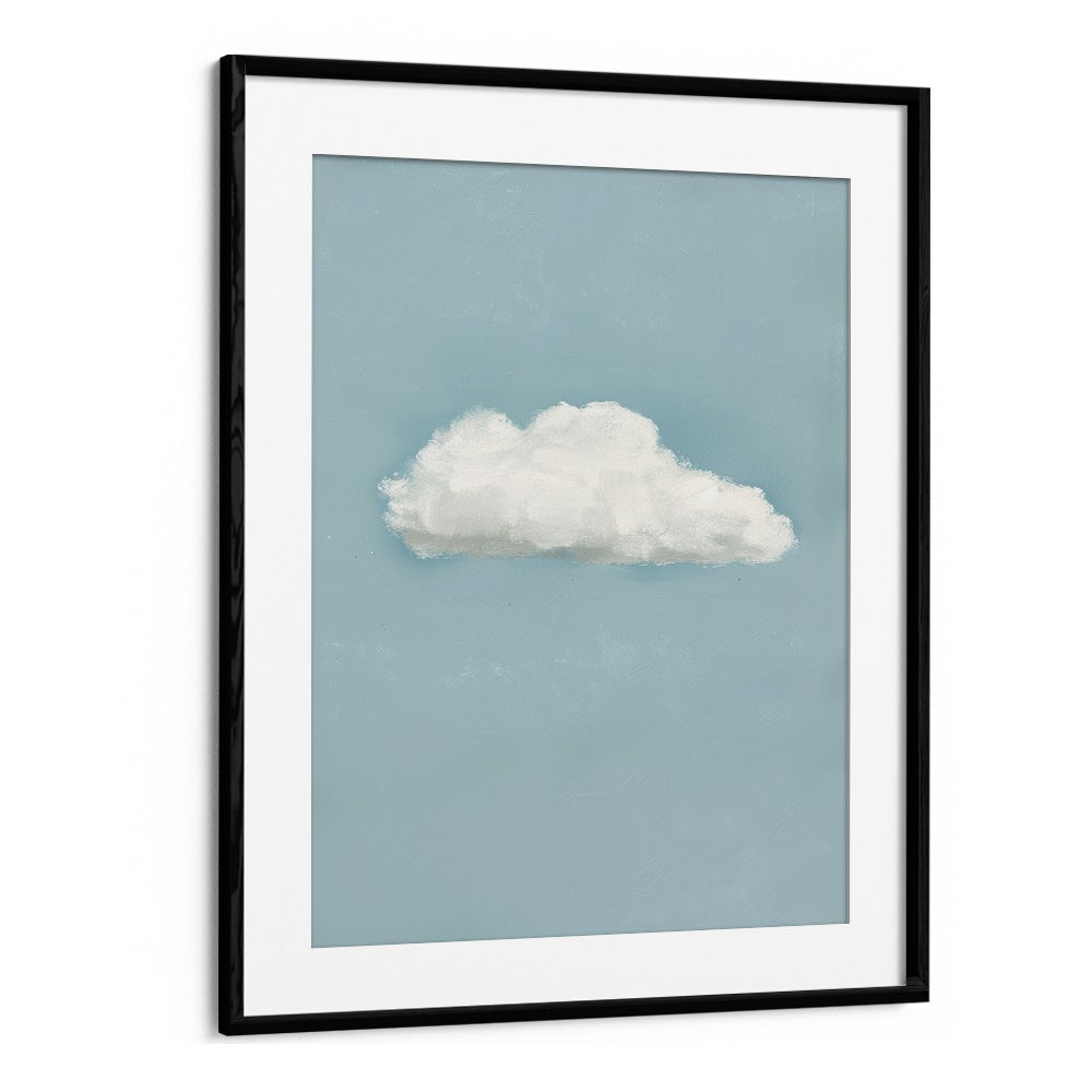 cloud electric wall art prints in Black Frame With Mount