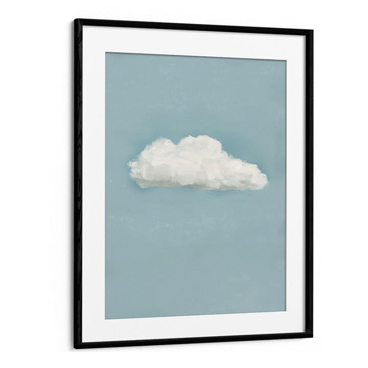 cloud electric wall art prints in Black Frame With Mount