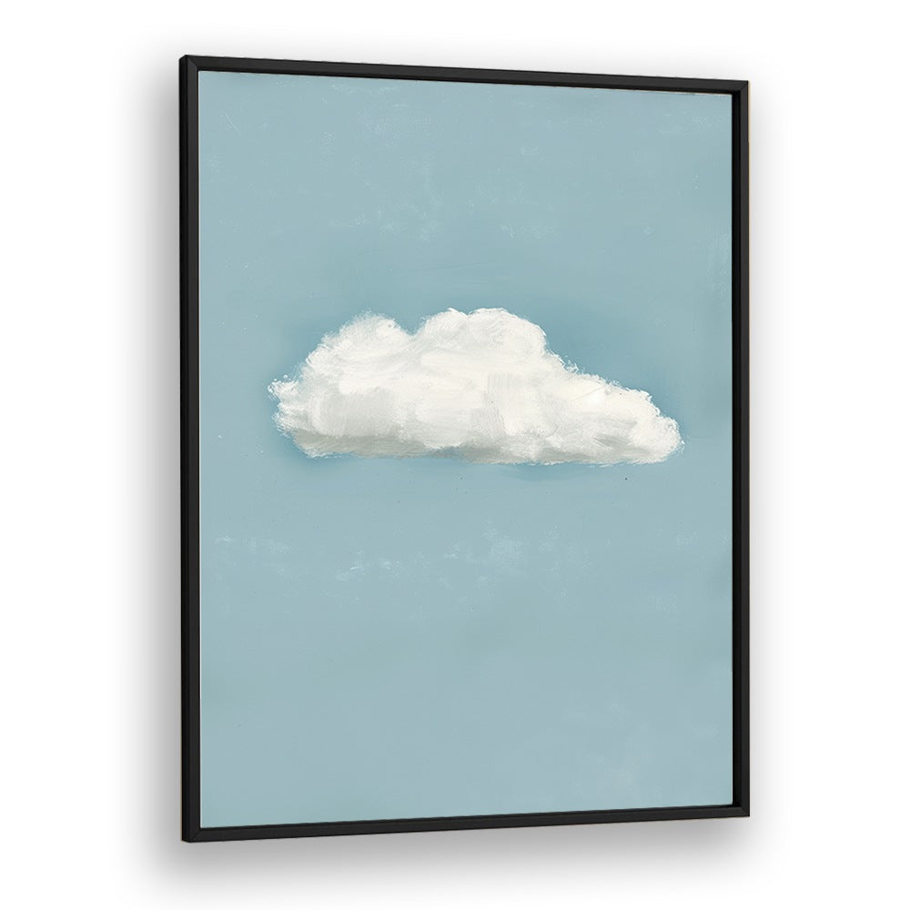 cloud electric wall art prints in Black Plain Frame