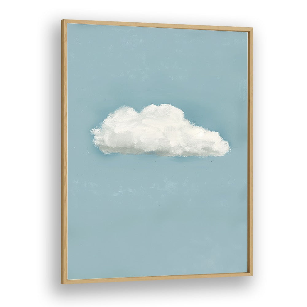 cloud electric wall art prints in Oak Wood Plain Frame