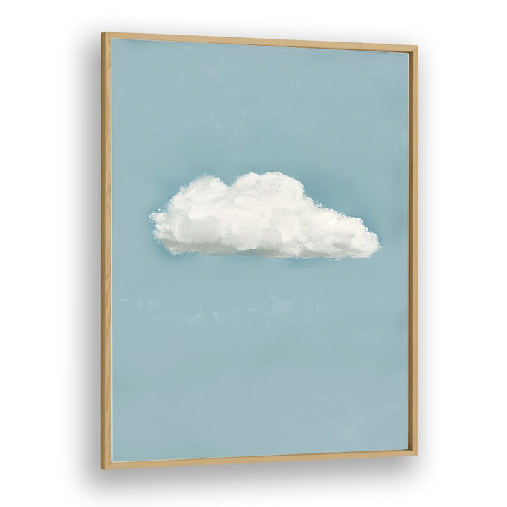 cloud electric wall art prints in Oak Wood Plain Frame