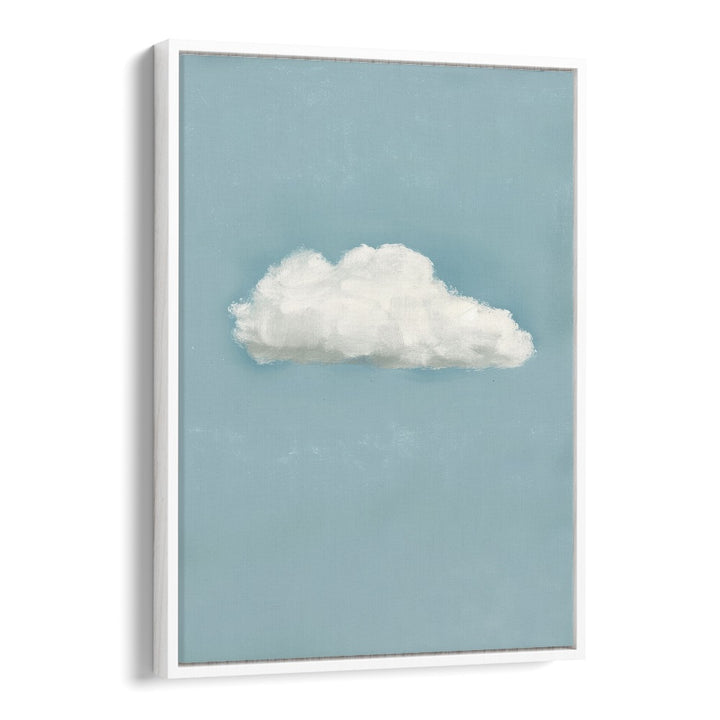 cloud electric wall art prints in White Floater Frame