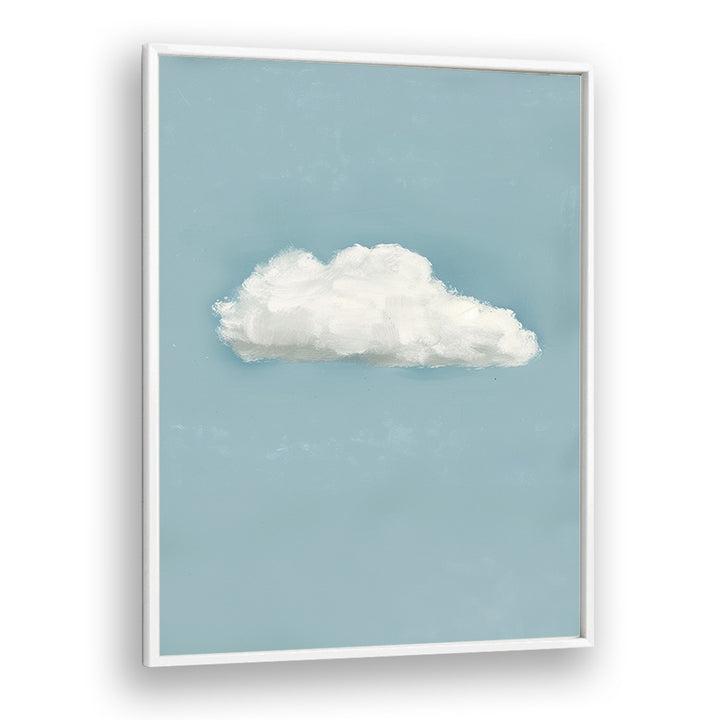 cloud electric wall art prints in White Plain Frame