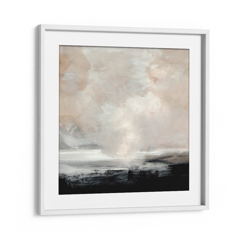 clouds by dan hobday abstract art abstract paintings in White Frame With Mount