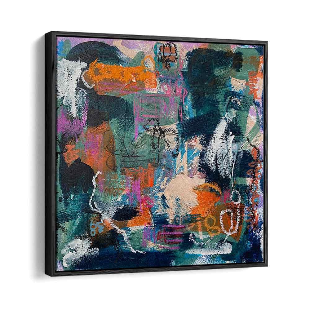 clxxx abstract paintings in Black Floater Frame