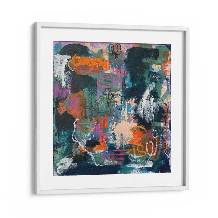 clxxxabstract paintings in White Frame With Mount