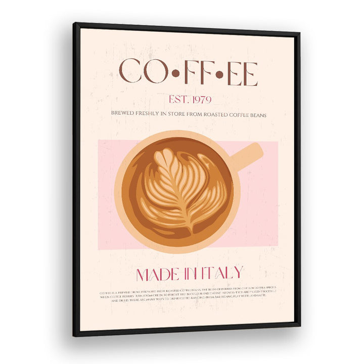 coffee print ii cafe art prints cafe posters in Black Plain Frame