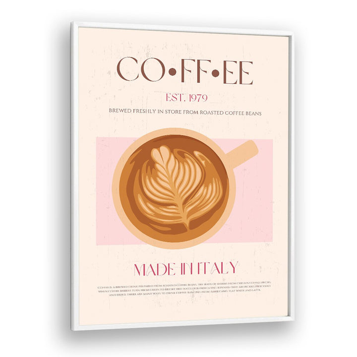 coffee print ii cafe art prints cafe posters in White Plain Frame