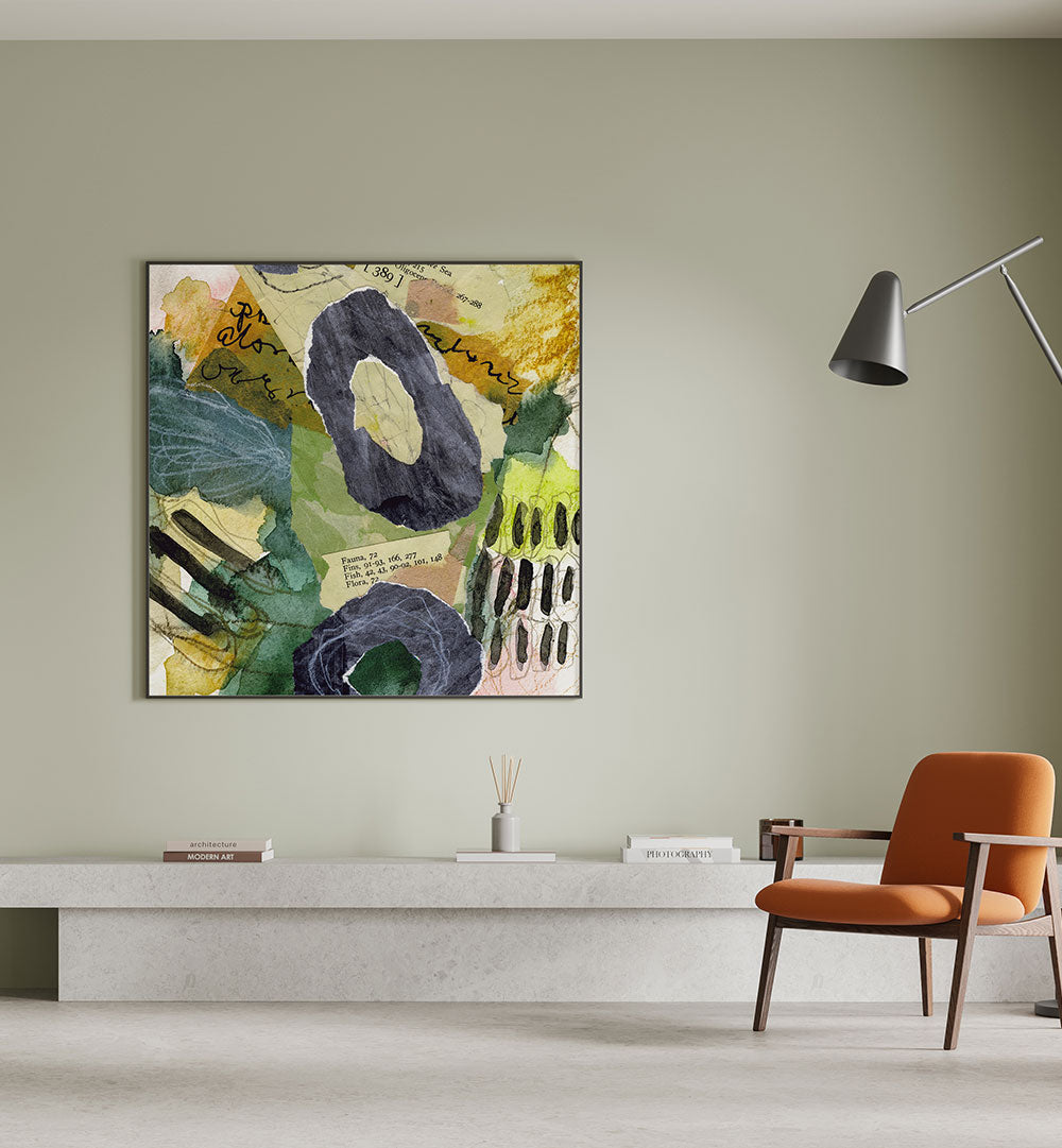 COLLAGE ABSTRACT , ABSTRACT PAINTINGS