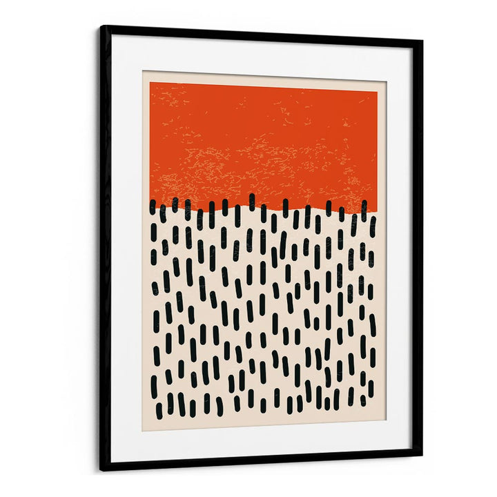 color line series I by jay stanley boho wall art paintings boho art prints in Black Frame With Mount