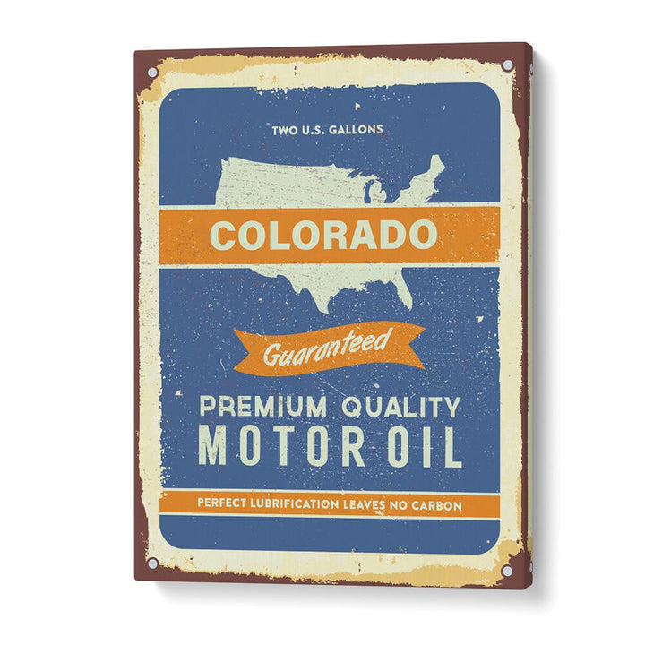 colorado oil car poster in Gallery Wrap