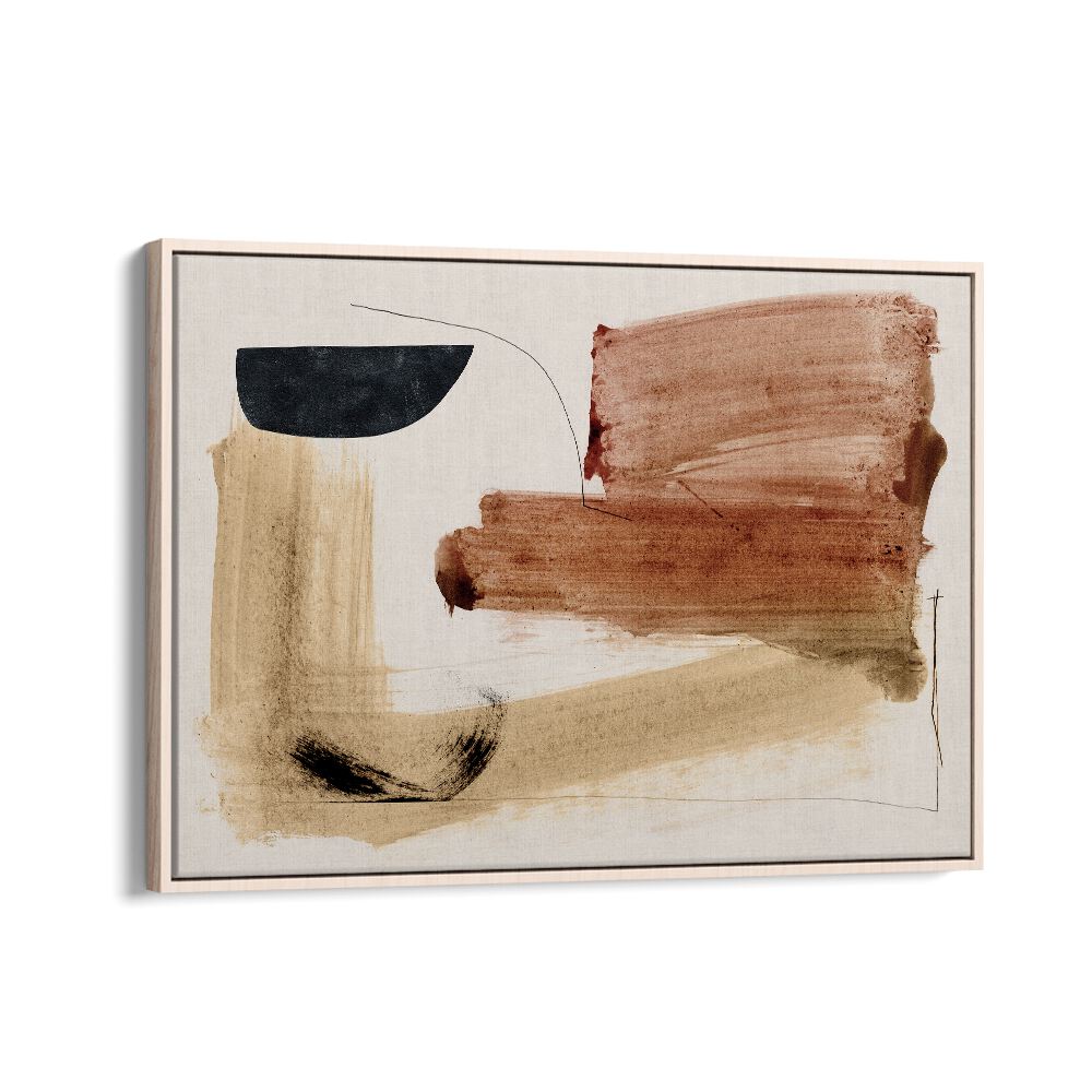 cooking by dan hobday abstract art abstract paintings in Oak Wood Floater Frame