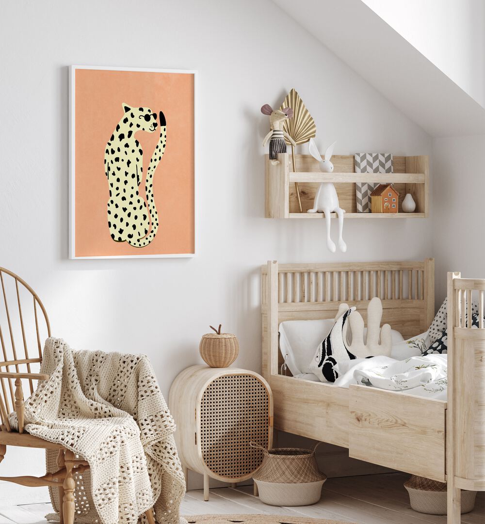 COOL CHEETAH , KIDS ROOM PAINTINGS