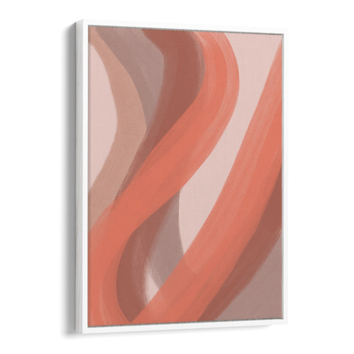 coral by yopie studio abstract art paintings in White Floater Frame