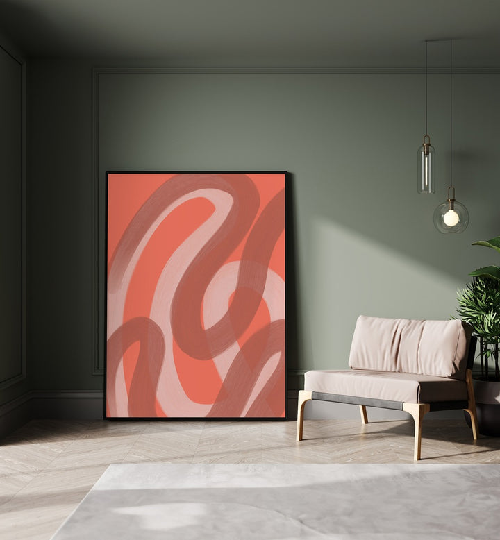 coral v by yopie studio abstract art paintings Artwork I placed on a wall