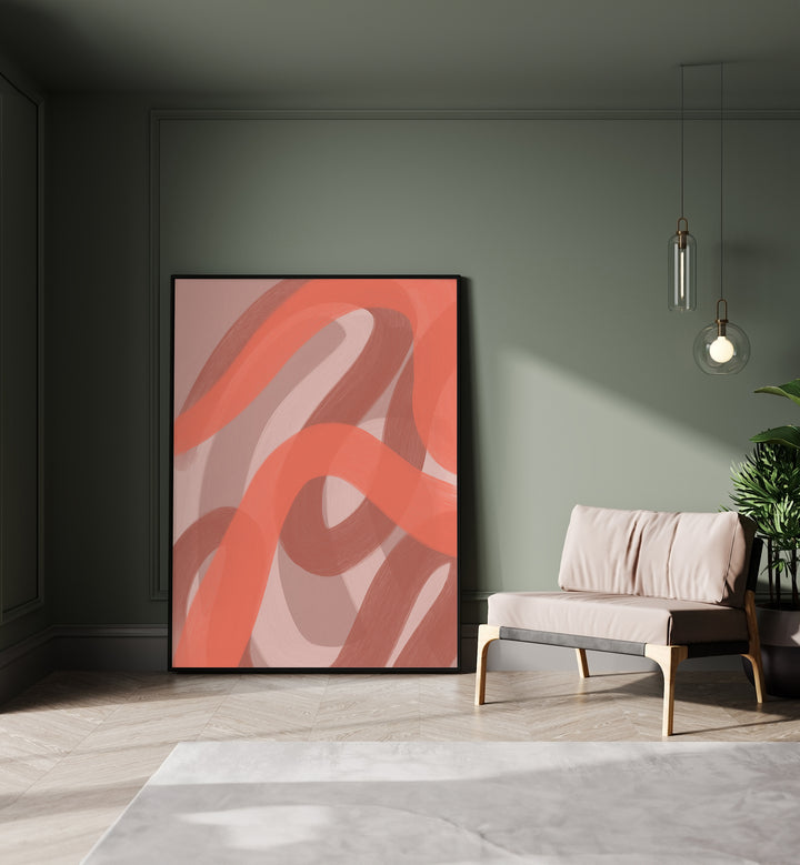 coral vi by yopie studio abstract art paintings Artwork I placed on a wall