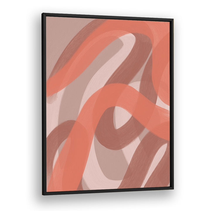 coral vi by yopie studio abstract art paintings in Black Plain Frame